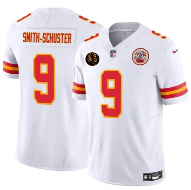 White Kansas City Chiefs #9 Louis Rees-Zammit 2025 F.U.S.E. John Madden PatchVapor Untouchable Limited Stitched Football Jersey - KCJ82