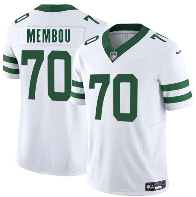 White New York Jets #70 Armand Membou 2025 Draft F.U.S.E. Vapor Untouchable Limited Stitched Jersey - NYJ29