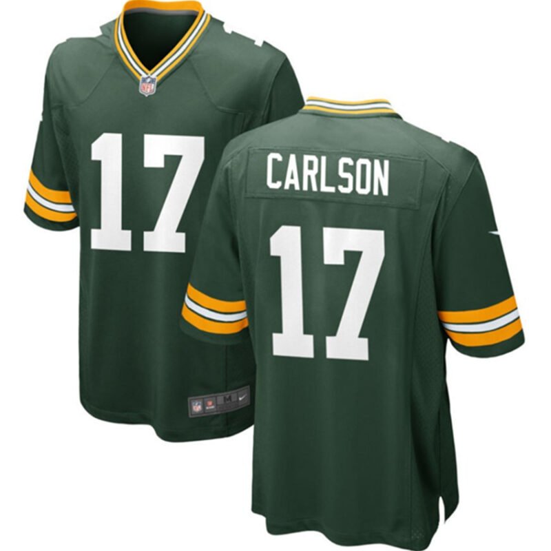 Green Green Bay Packers #17 Anders Carlson Stitched Game Jersey - GBJ624