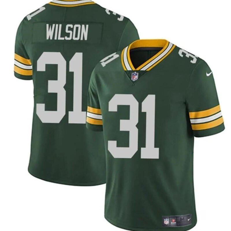 Green Green Bay Packers #31 Emanuel Wilson Vapor Limited Stitched Football Jersey - GBJ180