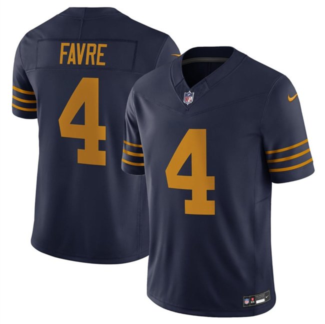 Navy Green Bay Packers #4 Brett Favre The 1923 Classic Vapor F.U.S.E. Limited Stitched Football Jersey - GBJ123