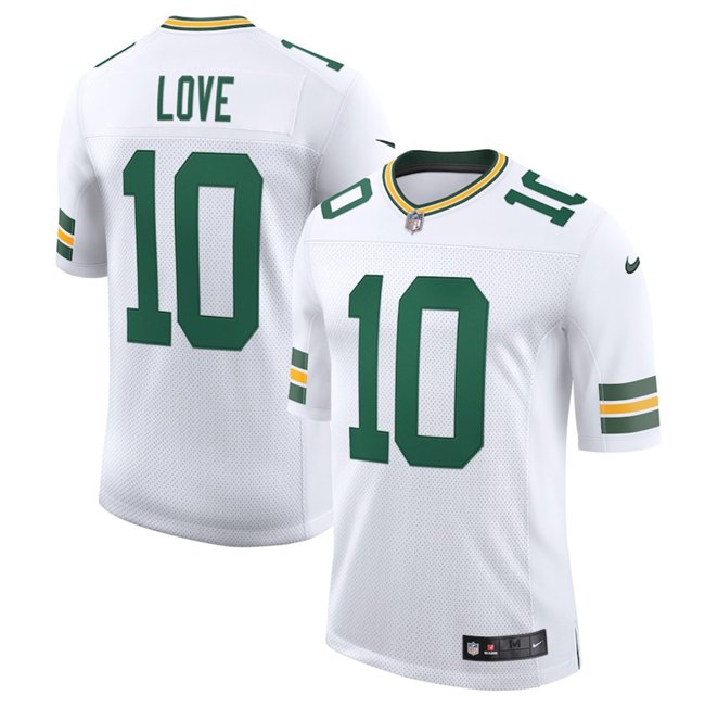 White Green Bay Packers #10 Jordan Love 2025 New Vapor Untouchable Limited Stitched Football Jersey - GBJ622