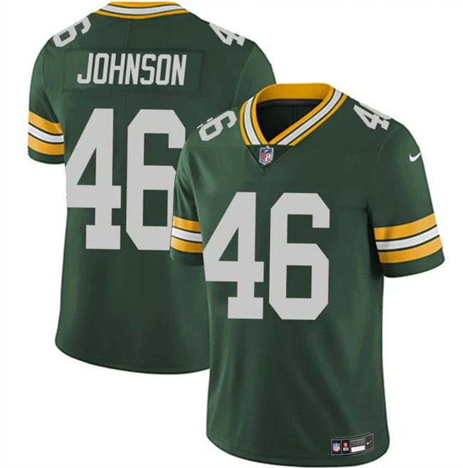 Green Green Bay Packers #46 Amar Johnson 2025 Vapor Untouchable Limited Stitched Football Jersey - GBJ49