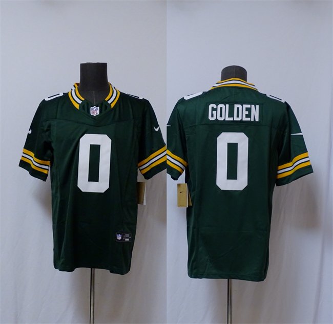 Green Green Bay Packers #0 Matthew Golden Vapor 2025 F.U.S.E. Limited Stitched Football Jersey - GBJ32