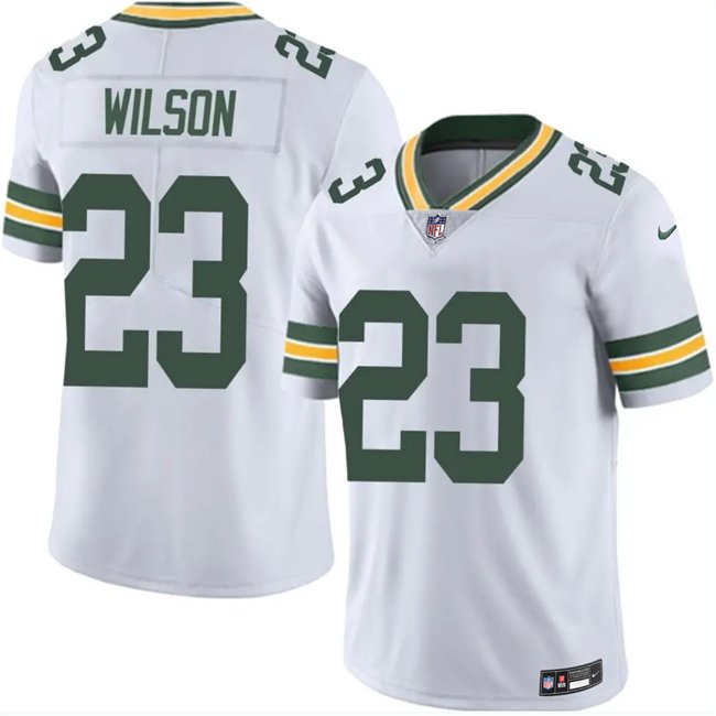 White Green Bay Packers #23 Emanuel Wilson 2025 Vapor Untouchable Limited Stitched Football Jersey - GBJ576