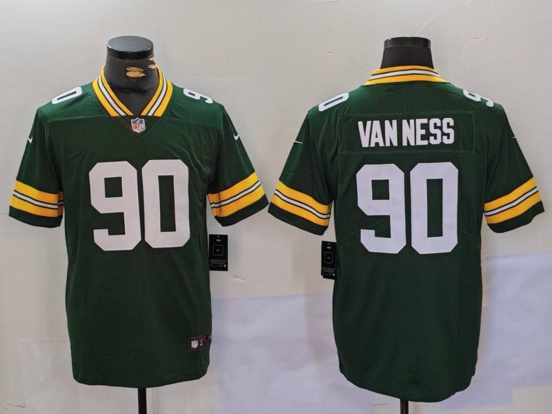 Green Green Bay Packers #90 Lukas Van Ness Vapor Untouchable Limited Stitched Jersey - GBJ22