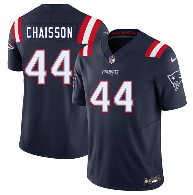 Navy New England Patriots #44 K'Lavon Chaisson 2025 F.U.S.E. Vapor Limited Stitched Football Jersey - NEP17