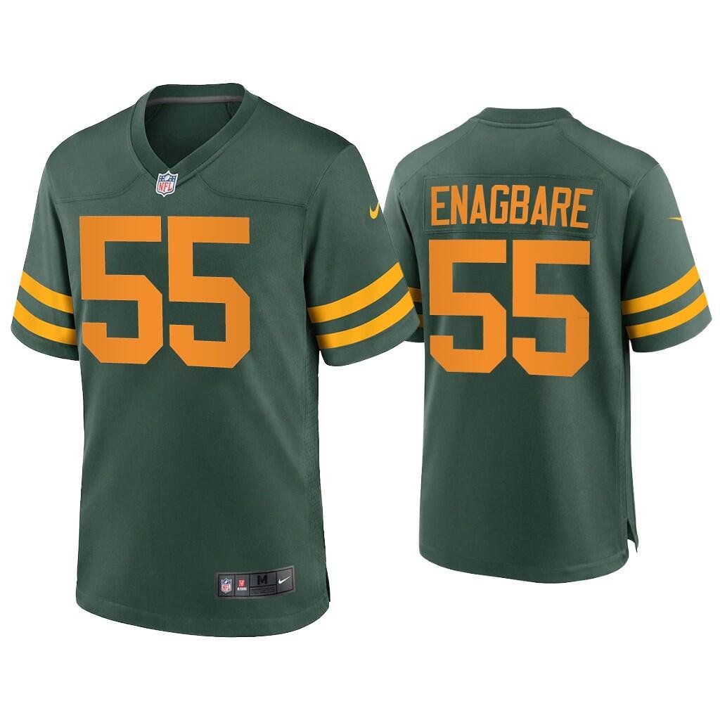 Green Green Bay Packers #55 Kingsley Enagbare Stitched Football Jersey - GBJ299