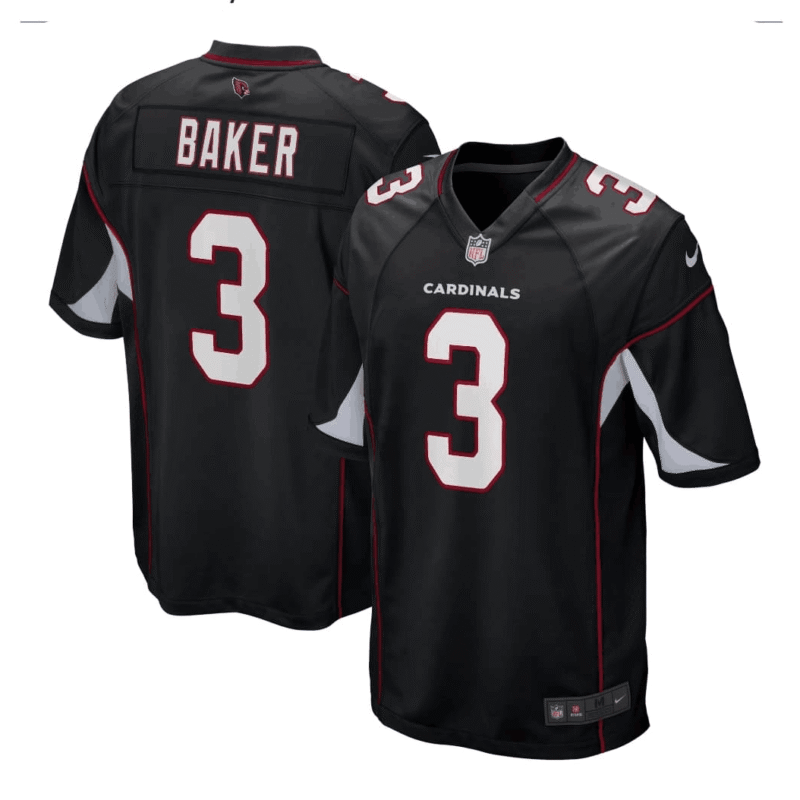 Black Arizona Cardinals #3 Budda Baker Game Jersey - ACJ195