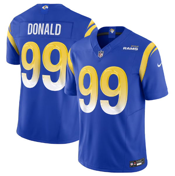 Royal Los Angeles Rams #99 Aaron Donald 2023 F.U.S.E. Vapor Untouchable Limited Stitched Football Jersey - LAR270