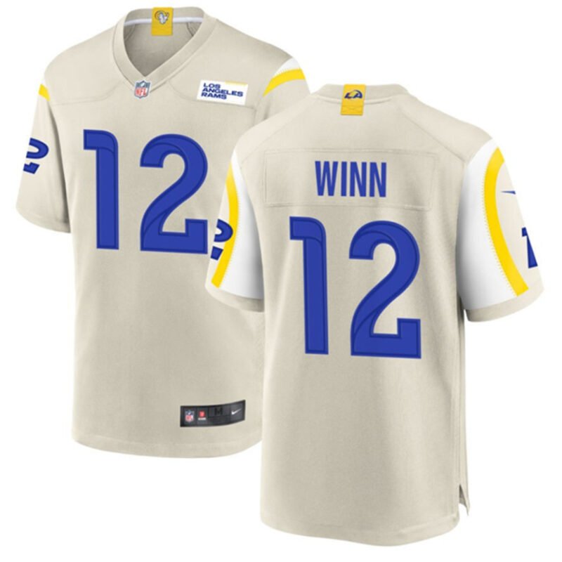 Bone Los Angeles Rams #12 Dresser Winn Stitched Football Game Jersey - LAR235