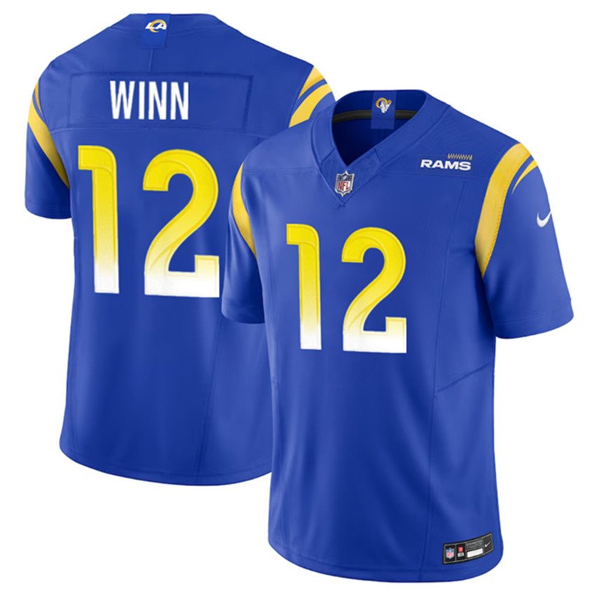 Blue Los Angeles Rams #12 Dresser Winn 2023 F.U.S.E. Vapor Untouchable Stitched Football Jersey - LAR266