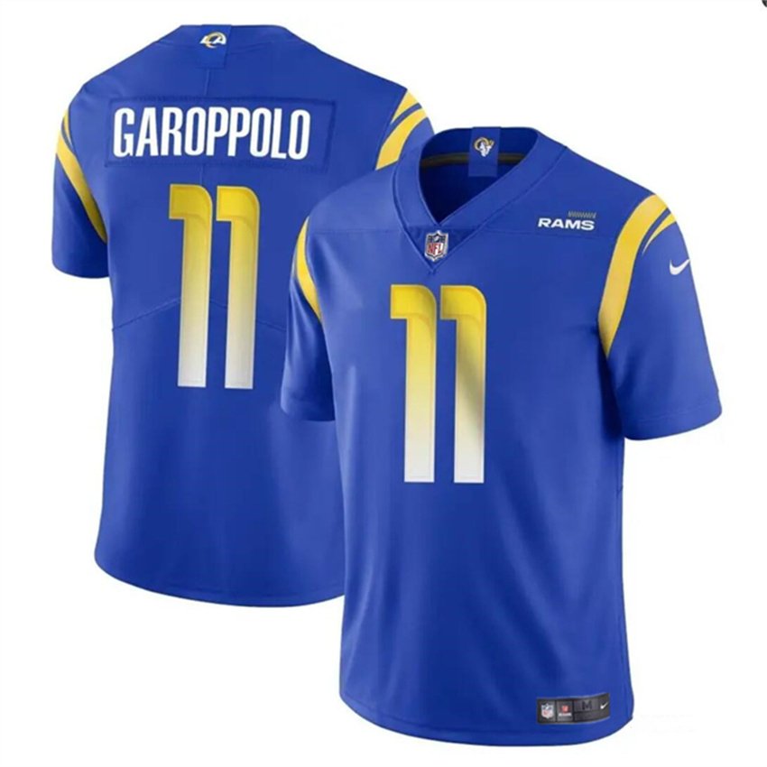 Blue Los Angeles Rams #11 Jimmy Garoppolo Vapor Untouchable Stitched Football Jersey - LAR122