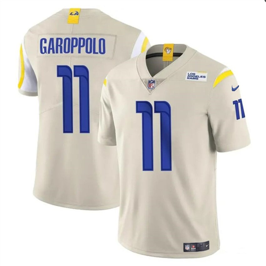Bone Los Angeles Rams #11 Jimmy Garoppolo Vapor Untouchable Stitched Football Jersey - LAR534