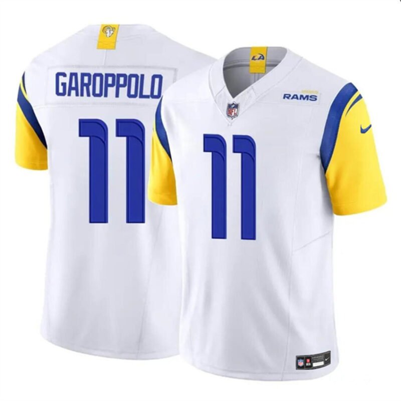 White Los Angeles Rams #11 Jimmy Garoppolo 2024 F.U.S.E. Vapor Untouchable Stitched Football Jersey - LAR75