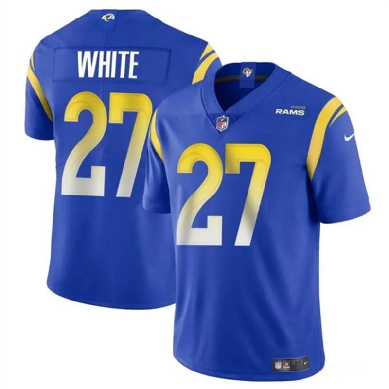 Blue Los Angeles Rams #27 Tre'Davious White Vapor Untouchable Stitched Football Jersey - LAR564