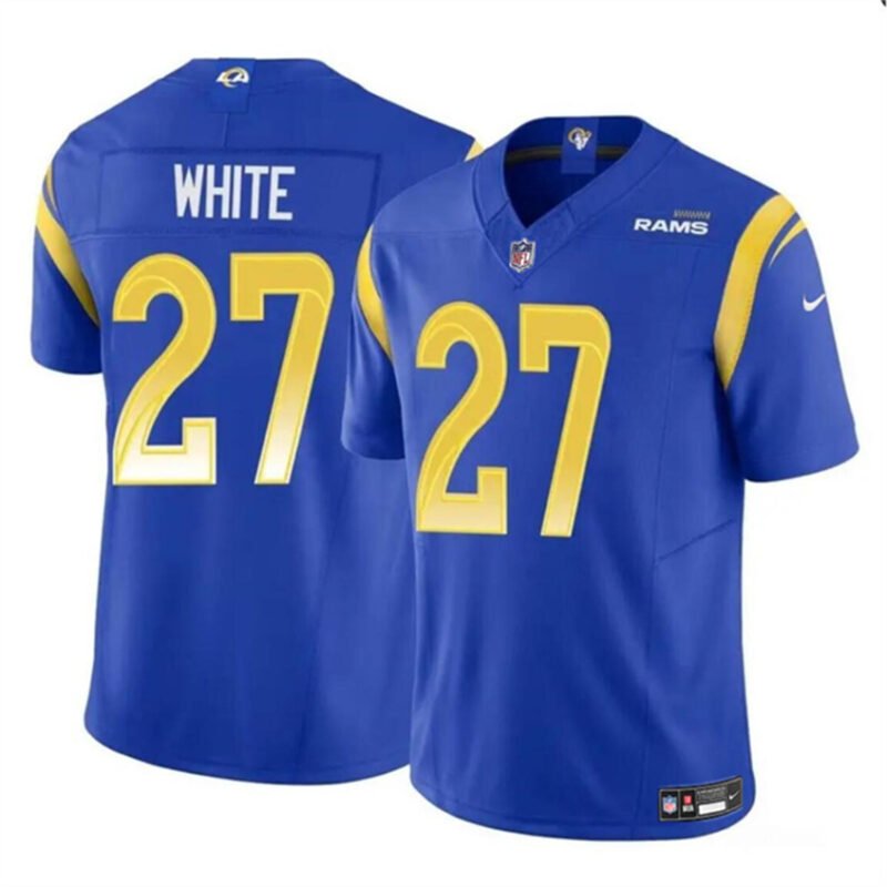 Blue Los Angeles Rams #27 Tre'Davious White 2024 F.U.S.E. Vapor Untouchable Stitched Football Jersey - LAR54
