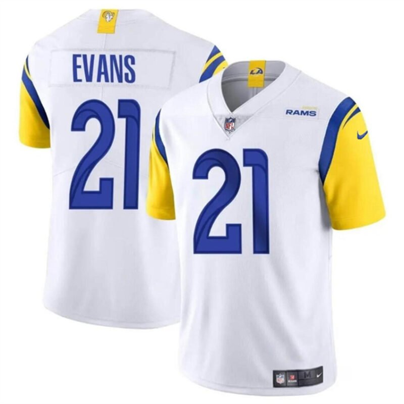 White Los Angeles Rams #21 Zach Evans 2024 Vapor Untouchable Stitched Football Jersey - LAR531