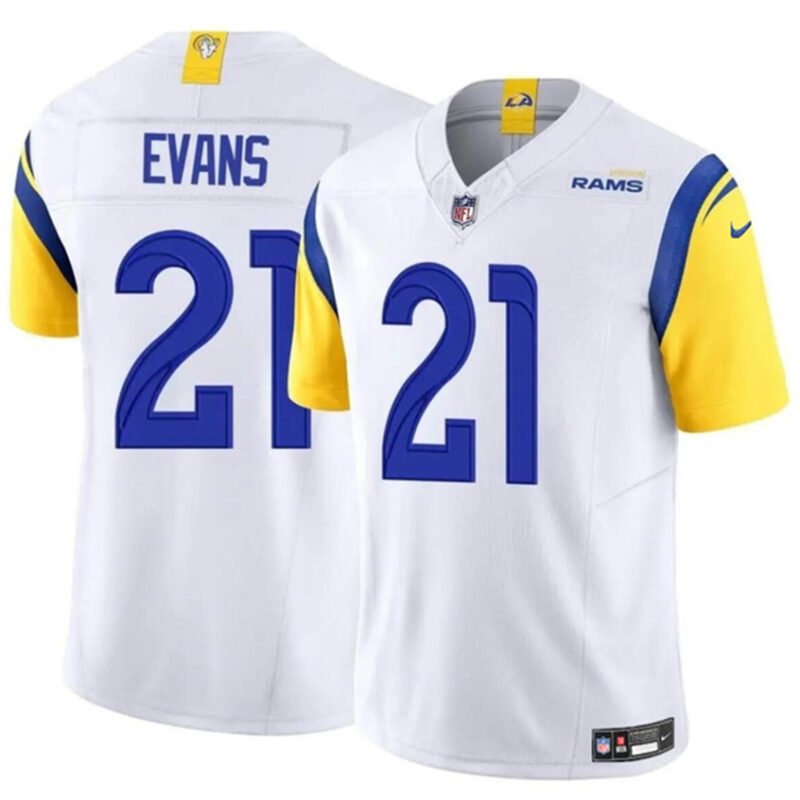 White Los Angeles Rams #21 Zach Evans 2024 F.U.S.E Vapor Untouchable Stitched Football Jersey - LAR302