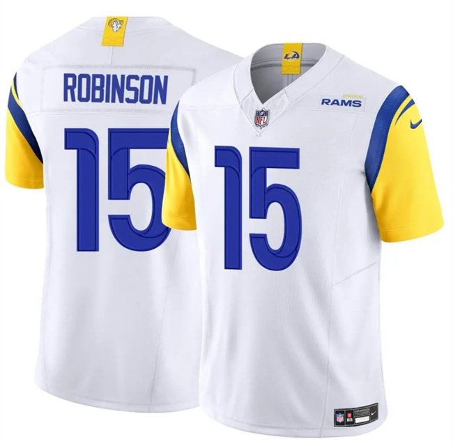 White Los Angeles Rams #15 Demarcus Robinson 2024 F.U.S.E. Vapor Untouchable Stitched Football Jersey - LAR148