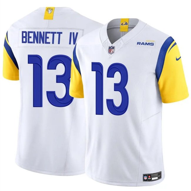White Los Angeles Rams #13 Stetson Bennett IV 2024 F.U.S.E. Vapor Untouchable Stitched Football Jersey - LAR451