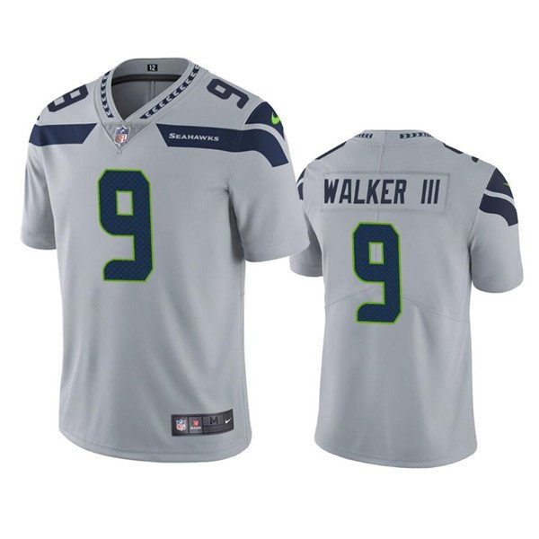 Grey Seattle Seahawks #9 Kenneth Walker III Vapor Untouchable Limited Stitched Jersey