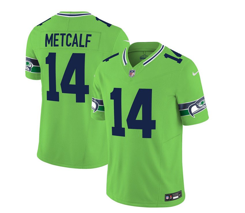 Green Seattle Seahawks #14 DK Metcalf 2023 F.U.S.E. Limited Stitched Football Jersey