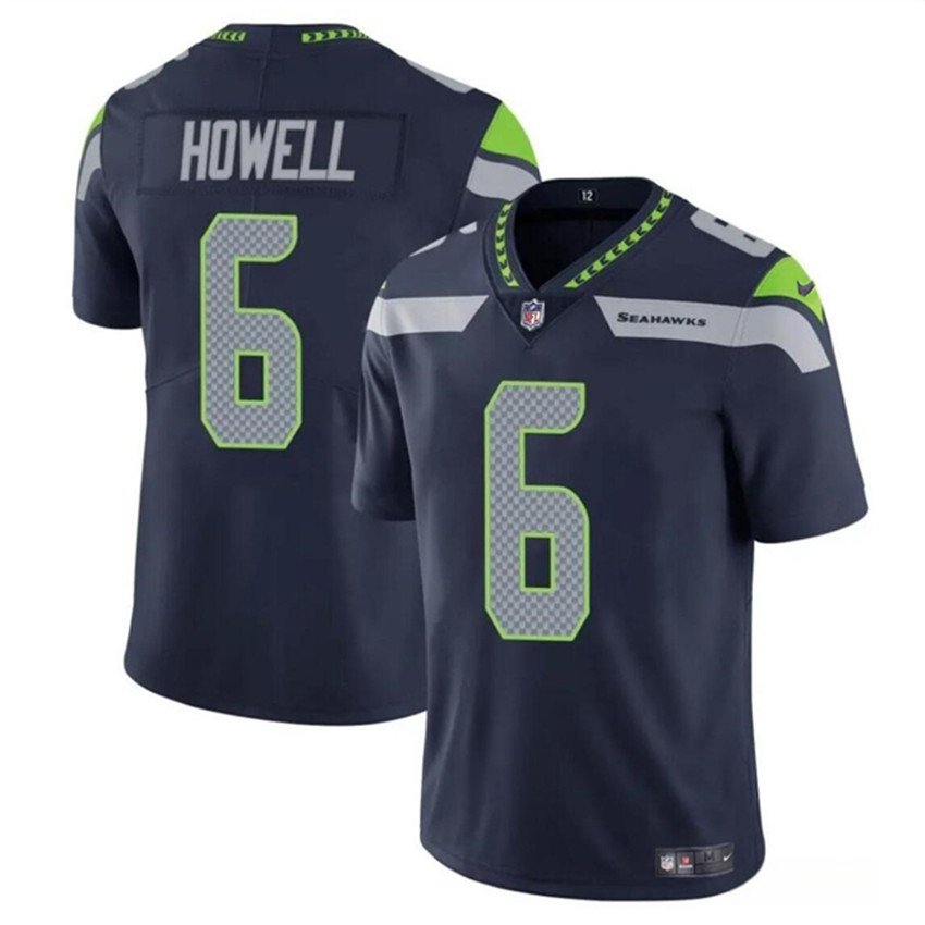 Navy Seattle Seahawks #6 Sam Howell Vapor Limited Stitched Football Jersey