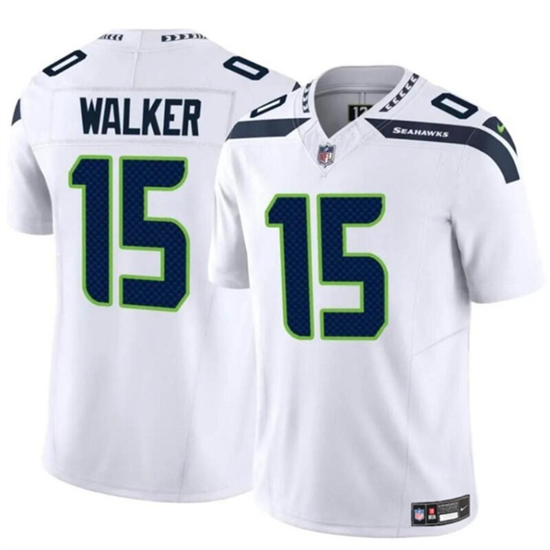 White Seattle Seahawks #15 P.J. Walker 2024 F.U.S.E Vapor Limited Stitched Football Jersey