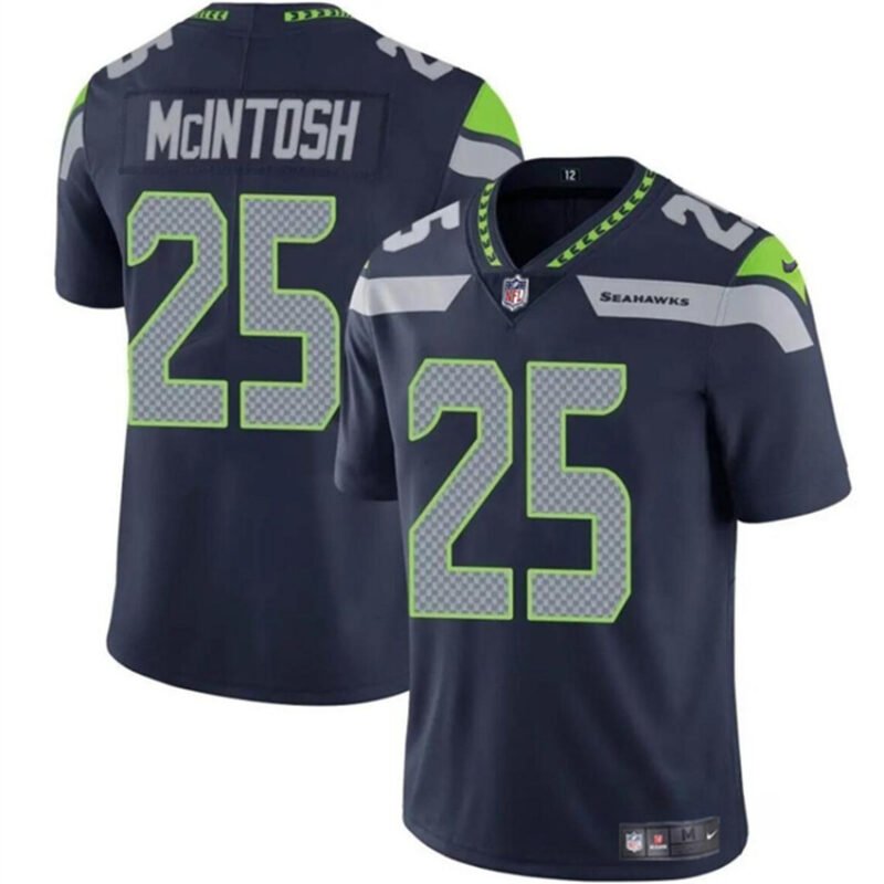 Navy Seattle Seahawks #25 Kenny McIntosh Vapor Limited Stitched Football Jersey
