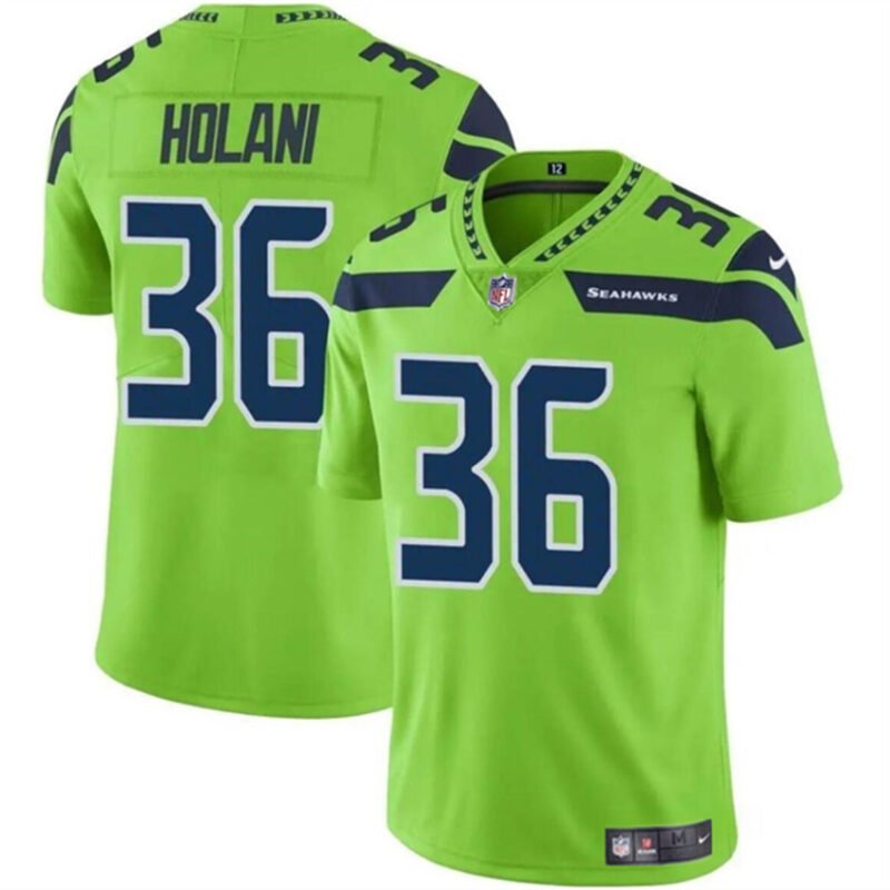 Green Seattle Seahawks #36 George Holani Vapor Limited Stitched Football Jersey