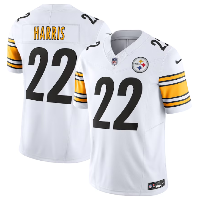 White Pittsburgh Steelers #22 Najee Harris 2023 F.U.S.E. Vapor Untouchable Limited Stitched Jersey - PSJ52