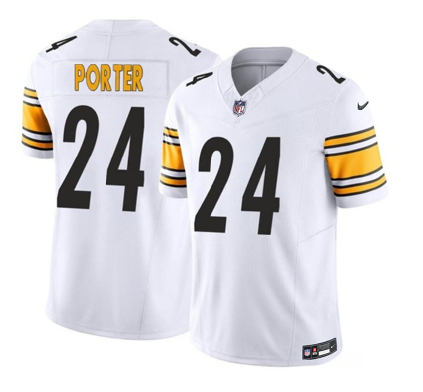 White Pittsburgh Steelers #24 Joey Porter Jr. 2023 F.U.S.E. Vapor Untouchable Limited Stitched Jersey - PSJ188
