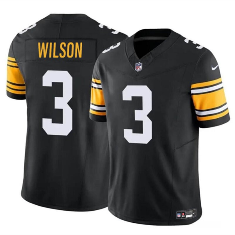 Black Pittsburgh Steelers #3 Russell Wilson F.U.S.E. Vapor Untouchable Limited Stitched Jersey - PSJ128