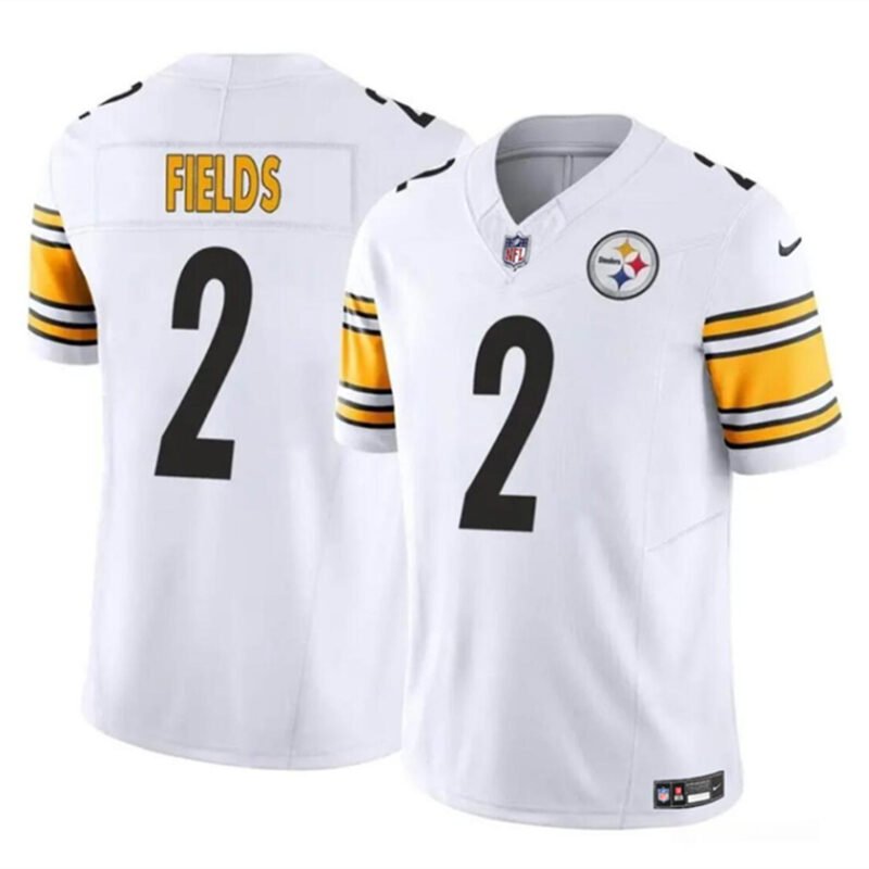 White Pittsburgh Steelers #2 Justin Fields 2024 F.U.S.E.Vapor Untouchable Limited Stitched Jersey - PSJ336