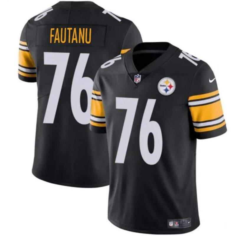 Black Pittsburgh Steelers #76 Troy Fautanu Vapor Untouchable Limited Stitched Jersey - PSJ680