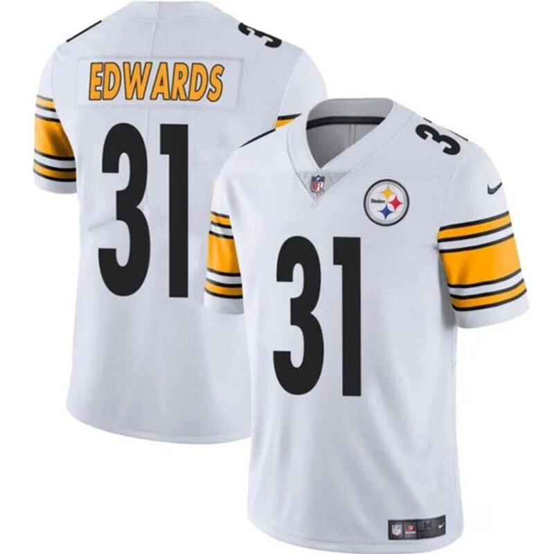 White Pittsburgh Steelers #31 Daijun Edwards Vapor Untouchable Limited Stitched Jersey - PSJ153
