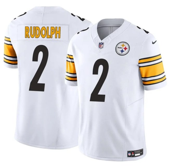 White Pittsburgh Steelers #2 Mason Rudolph 2025 F.U.S.E. Vapor Untouchable Limited Stitched Jersey - PSJ726