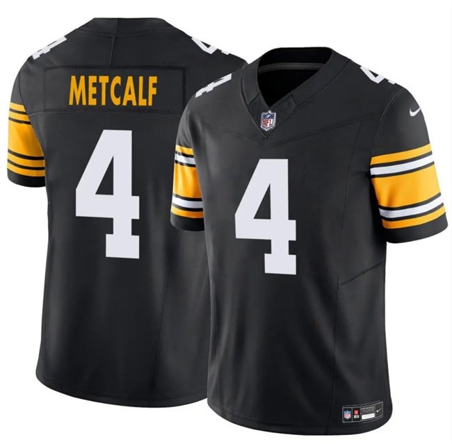 Black Pittsburgh Steelers #4 DK Metcalf 2025 F.U.S.E. Vapor Untouchable Limited Stitched Jersey - PSJ544