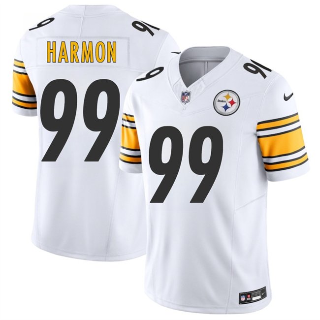 White Pittsburgh Steelers #99 Derrick Harmon 2025 Draft F.U.S.E. Vapor Limited Stitched Football Jersey - PSJ778