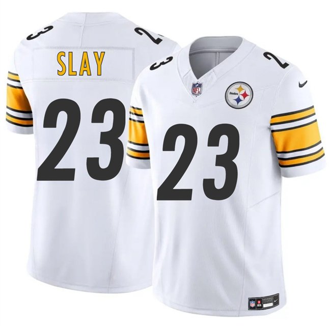 White Pittsburgh Steelers #23 Darius Slay 2025 F.U.S.E. Vapor Limited Stitched Football Jersey - PSJ700