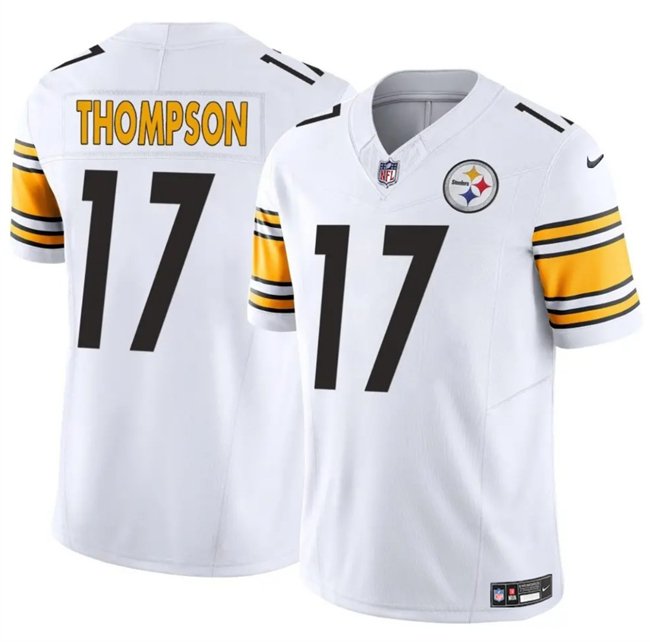 White Pittsburgh Steelers #17 Skylar Thompson 2025 F.U.S.E. Vapor Limited Stitched Football Jersey - PSJ740
