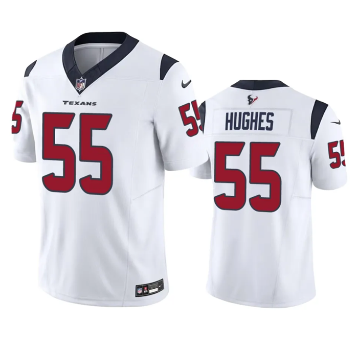 White Houston Texans #55 Jerry Hughes 2023 F.U.S.E Vapor Untouchable Stitched Football Jersey - HTJ19