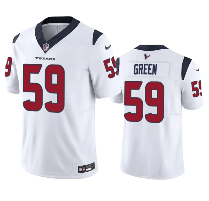 White Houston Texans #59 Kenyon Green 2023 F.U.S.E Vapor Untouchable Stitched Football Jersey - HTJ193