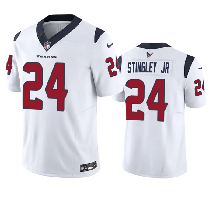 White Houston Texans #24 Derek Stingley Jr. 2023 F.U.S.E Vapor Untouchable Stitched Football Jersey - HTJ373