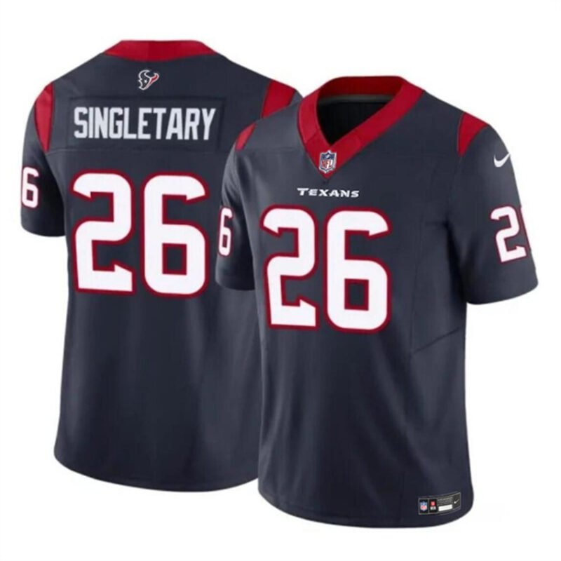 Navy Houston Texans #26 Devin Singletary 2023 F.U.S.E Vapor Untouchable Stitched Football Jersey - HTJ205