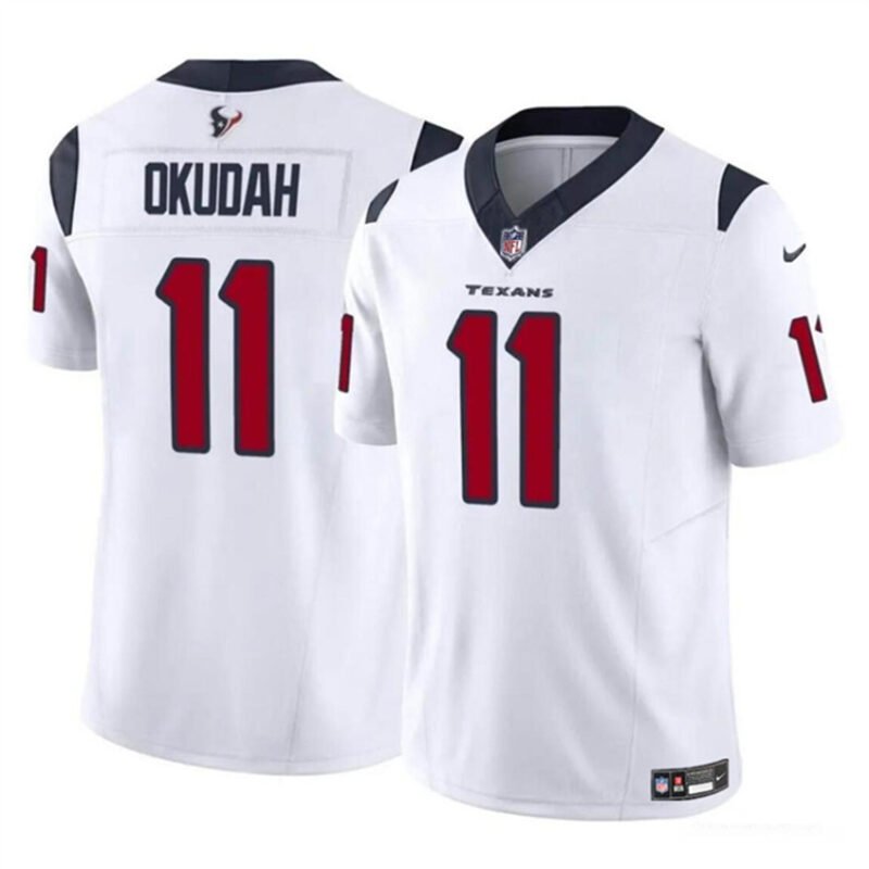 White Houston Texans #11 Jeff Okudah 2024 F.U.S.E Vapor Untouchable Stitched Football Jersey - HTJ200