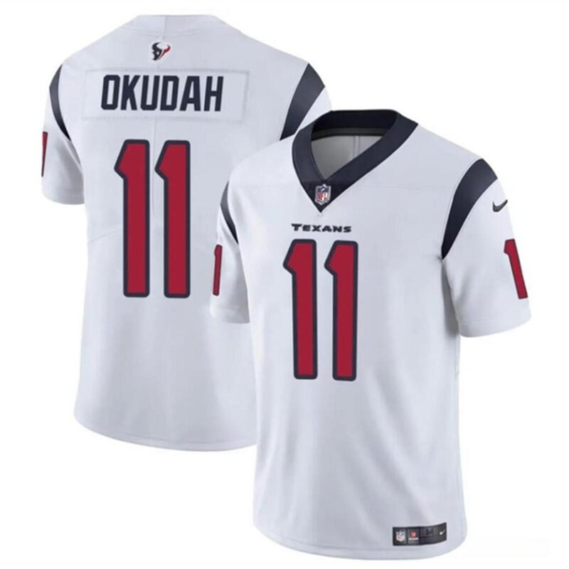 White Houston Texans #11 Jeff Okudah Vapor Untouchable Stitched Football Jersey - HTJ46