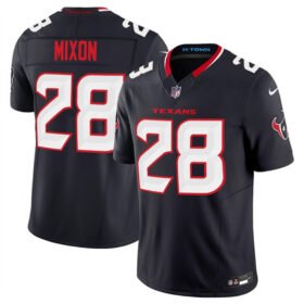 Navy Houston Texans #28 Joe Mixon 2024 Vapor F.U.S.E. Limited Stitched Jersey - HTJ395