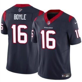 Navy Houston Texans #16 Tim Boyle 2024 F.U.S.E Vapor Untouchable Stitched Football Jersey - HTJ264